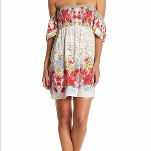 Floral paisley smocked dress